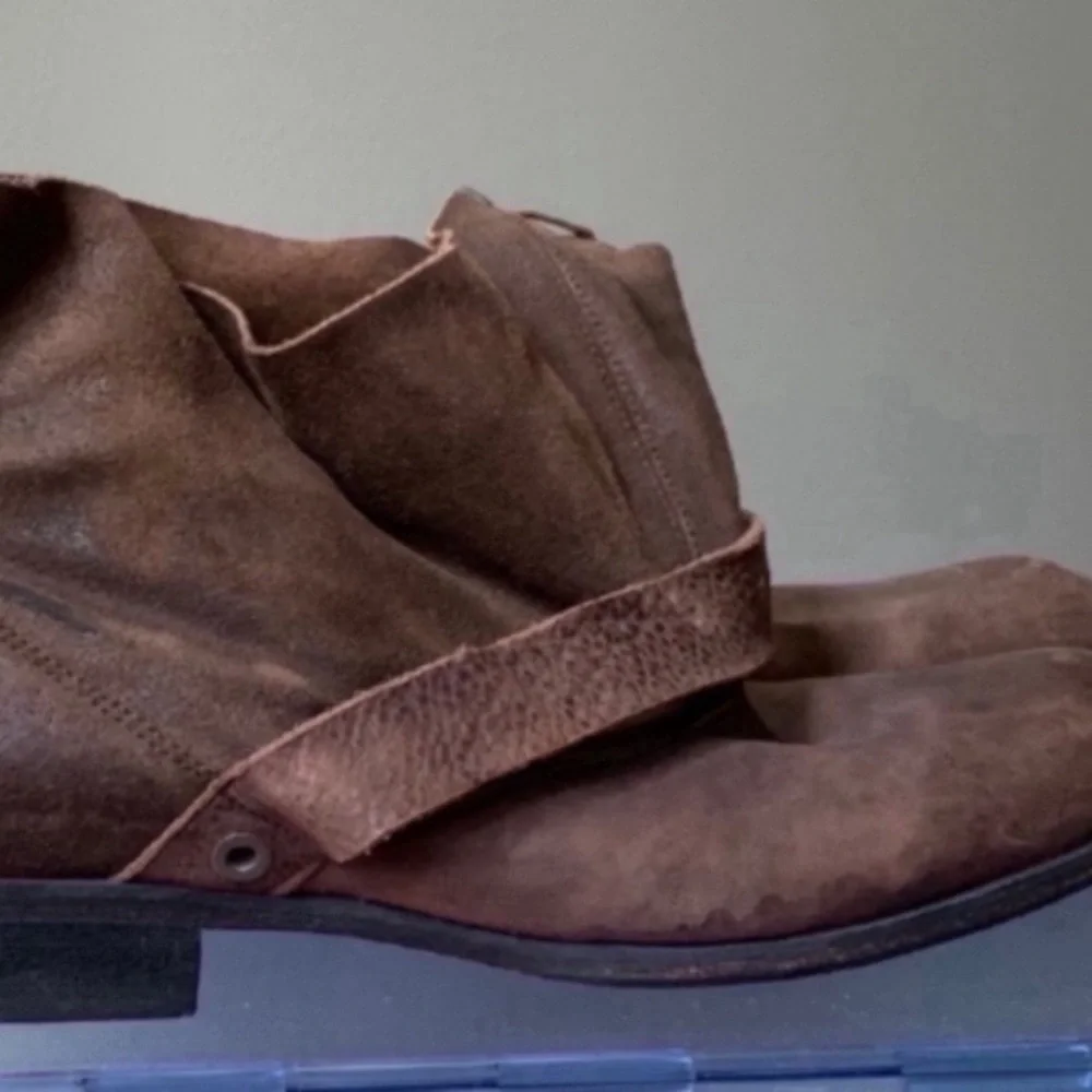 Rare Denmark 🇩🇰 Royal Republiq Distressed Ankle Buckle Boots - Picture 7 of 16